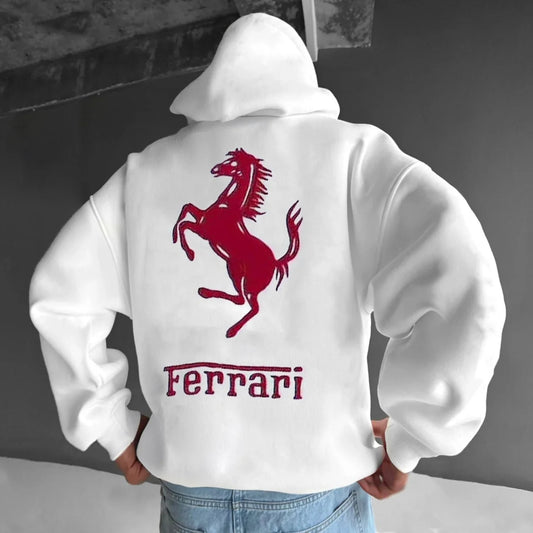 Fitting Hoodie With Ferrari Logo